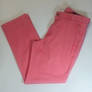 Vineyard Vines Breaker Pants Mens 33x30 Salmon‎ Pink Mid Rise Preppy Casual Wear